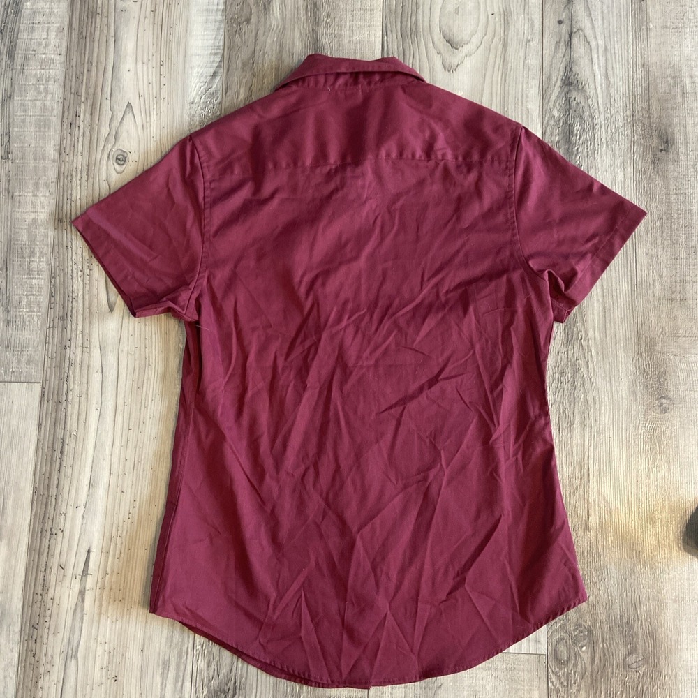 Chevy Dealer Shirt Small Port Authority Collar Button Up Chevrolet Red - Picture 5 of 6